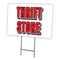 Signmission Thrift Store Yard Sign & Stake outdoor plastic coroplast window, C-2436 Thrift Store C-2436 Thrift Store - alternate 1